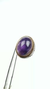 Natural Cincin Batu Akik Mix Kecubung Ungu New Variant