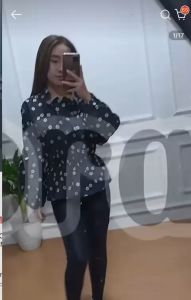 BYTHA FLORAL BLOUSE / ATASAN WANITA MOTIF BUNGA PINGGANG KERUT KOREAN STYLE