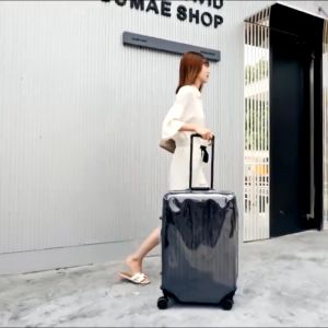 Transparent PVC luggage cover dustproof waterproof trolley case thickening wear protection suitcase cover