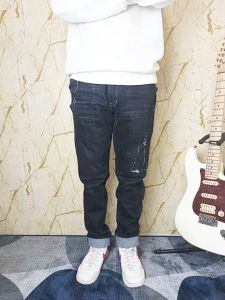 Celana Panjang Jeans Pria Dewasa Keren Paint Spray Bahan Melar Tebal Premium Exman Denim EXM06