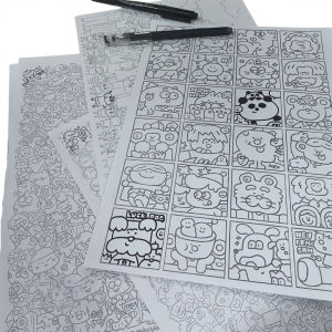 25Page Random Drawing Template Set for RelaxationPen Control TrainingLine DrawingTracingCultivate Concentration&Observation