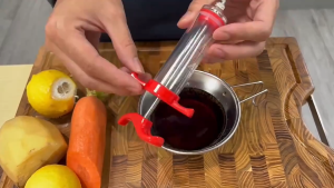 Meat Marinade Injector BBQ Meat Syringe Turkey Steak Chicken Sauce Seasoning Injection Cooking Tool Kitchen Organizer