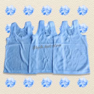 3 pics singlet kaos dalam anak kids usia 1-7 thn warna putih