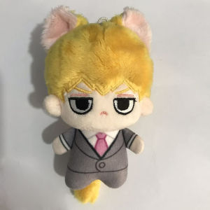 Bandai | Anime Mob Psycho 100 Plush Toy Kageyama Shigeo Reigen Arataka Keychain Small Dimple Bag Pendant Stuffed Plushies Gift 10CM