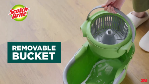 [TapeExpert] 3M T7 Mop Dual Spin Hands Free Easy Wash Cleaning Spin Dry Floor Adjustable Mop Lazy Cleaning Bucket