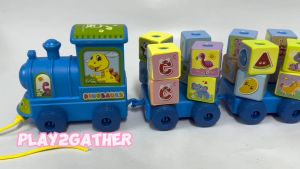 DIY Puzzle Blocks Pull Train Set Kids Indoor Toys Boys Girls Education Present Gift 自制拼图方块拉动火车玩具 ✨READY STOCK✨
