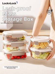LocknLock | Microwaveable Compartmentalized Glass Meal Box