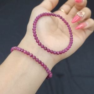 Q786 Vòng Rubyy t.nhiên 4li cắt giác facet không kén mệnh - Phong Thuỷ TUDO P