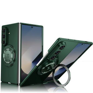 szhaiyu | For Samsung Galaxy Z Fold 8 Ultra 5G Case Armor Car Magnetic Holder Ring Funda for Galaxy ZFold 8 7 6 5 4 3 Lens Protect Cover