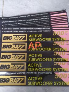 Stiker subwoofer polytron psw 500 rebah