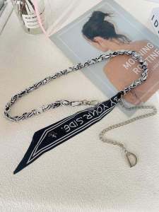 Trendy Metal Chain Weaved Waist Chain Belt Womens Versatile Scarf Belt National Style Decorative Skirt Jeans Accessory