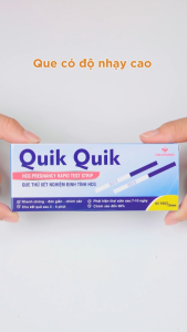Que Thử Thai Quik Quik Dân Khang Hiệu Quả Nhanh Chóng Đơn Giản Tiện Lợi Chính Xác 1 Que/Hộp