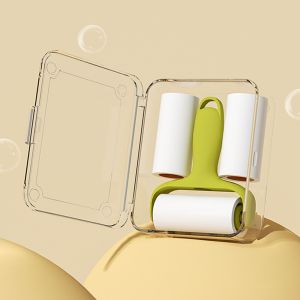 XMSJ | 1*Mini Lint Roller Reusable Adhesive Clothing Furniture Hair Removal Tear-Off Type Small Portable Roller Brush Pet Hair Remover