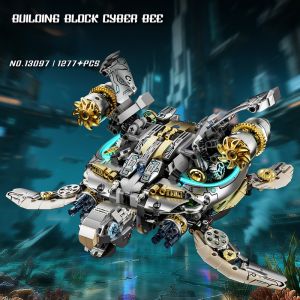 Mechanical Sea turtle Building Blocks Motor Power Ocean MOC Assembly Building Blocks Bricks Set Birthday Christmas gifts Kids