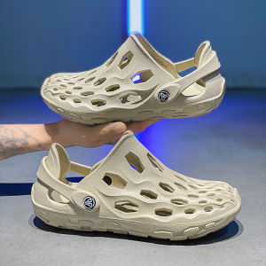 Mens Beach Sandals 2025 New Summer Outdoor Wear Resistant Fishing Coastal Anti-slip Breathable Slip-On EVA Material Thick Heel