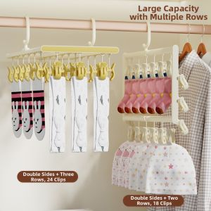 Cute Multifunctional Windproof Clothespins 24 Pcs