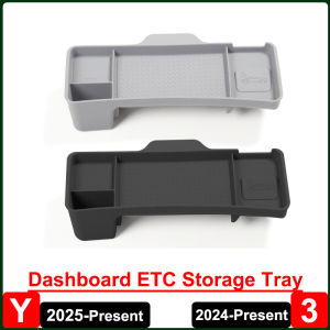 for Tesla Model Y Juniper 2025 ETC Storage Organizer Tray Model 3 Highland 2024 Dashboard Behind Screen Glasses Tissue Holder