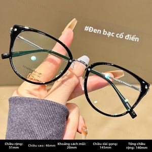 Chuming | Gọng Kính Mèo Siêu Nhẹ Titanium Màu Trà Cho Phụ Nữ