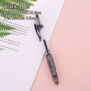 1PCS Retractable Gel Pen 0.5mm Black Blue Red Gel Ink Refill Gel Pen School Office Supplies Stationa