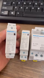Khởi tép 1 Pha 25A- 63A/220V 2NO - Khởi động từ 1 pha NAKASI Contactor Tép