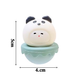 Cute Tumbler Toy Healing Emotional Small Ornament Office Desktop Stability Healing Decoration Stress Relieving Toy for Kids Girlfriend Gift