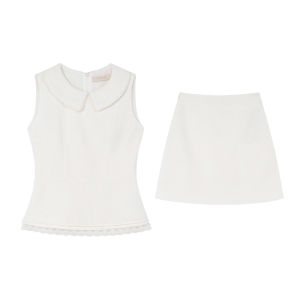 XXNING | Sweet Elegant Waist-Cinching Blouse and Skirt Set