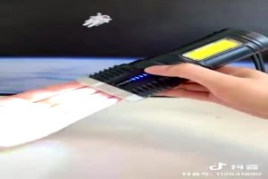 Senter Kepala dan Senter Jarak Jauh 50W 5LED Headlight LED USB 50W+10W Senter LED + COB Jarak Jauh Super Terang Senter Rechargeable Waterproof