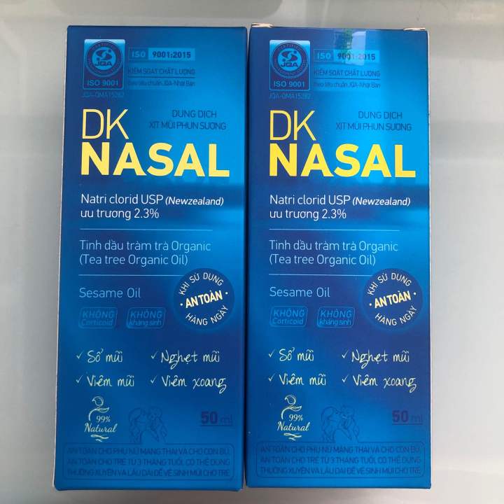 Nước muối ưu trương natri clorid USP 2,3% giúp giảm nghẹt mũi
