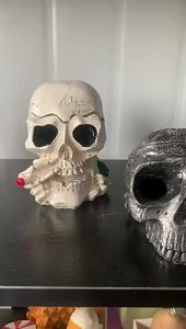Gothic Nhựa Đầu Lâu Gạt Tàn Thuốc Lá Trang Trí Halloween Di Động Rùng Rợn Đảng Trang Trí Ngôi Nhà Ma Ám Trang Trí Quà Tặng Độc Đáo