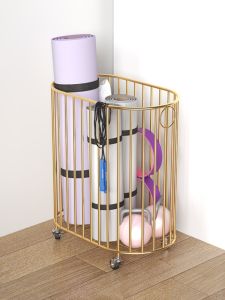 Yoga Mat Storage Container Badminton Racket Storage Box Sports Fitness Equipment Storage Rack Foam Roller Household Storage Basket