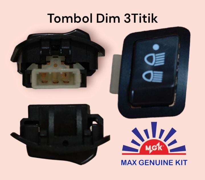 MGK tombol dim 3 titik beat f1 / blade / revo abs / vario f1 / TOMBOL 3 ...