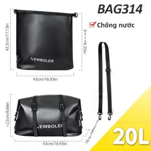 Túi Đựng Pin Xe Đạp Điện Dung Tích Lớn 20L MTB PVC Chống Thấm Nước Chống Cháy Phụ Kiện Xe Đạp Dành Cho Xe Đạp Điện