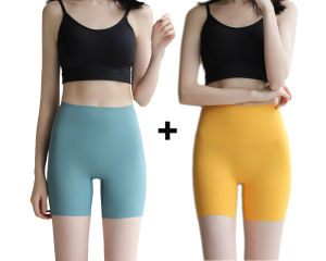 DVDK | Anti-Peeping Elastic High-Waist Tummy Control Butt Lift Safety Shorts