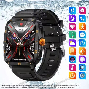 2025 Sport Smart Watch For Men 1.96 Screen Blood Oxygen Bluetooth Call Watch 100+Sport Waterproof Smartwatch Man Reloj Hombre