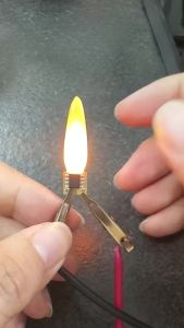 100 ~ 1 Chiếc Đèn Flash LED Nến Bóng Đèn Edison Ngọn Lửa Dây Tóc 3V Diode 2 Chế Độ Sinh Nhật Trang Trí Bóng Đèn Phụ Kiện