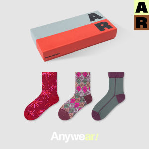 Lucky Horse Year Womens Mid-Calf Socks Glowing Silk Firework Design Home Comfort Cotton Blend All-Season Fashion Socks