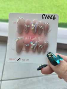 (FREE TOOLKIT) 10 PCS PRESS ON NAILS. HANDMADE NAILS SIZE S