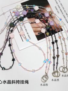 สร้อยโทรศัพท์หรูหราสำหรับผู้หญิง โซ่กระเป๋าสะพายข้าง โซ่โทรศัพท์ โซ่กระเป๋าสะพายไหล่ โซ่โทรศัพท์แบบแขวน โซ่โทรศัพท์แบบยาว