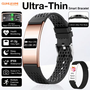 GUHUAVMI | New Ultra-thin Sports Step Count Smart Bracelet Men Health Monitoring Fitness Smart Watch Heart Rate Sleep Monitoring Smart Band