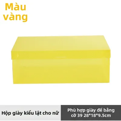 Hộp Đựng Giày Trong Suốt Đậy Nắp Ổn Định