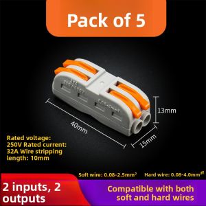 Quick Press Wire Terminal Connector Cable Joint Insulated Nylon PA Plug And Play Wiring Terminal for Electronic And Electrical Accessories