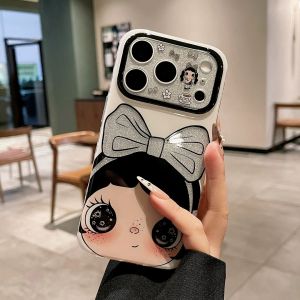 ZHOUJIANG | Cute Instagram Trendy Glitter Bow High-End Niche Protective Silicone Phone Case