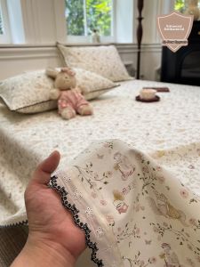 Suxuan | Floral Edges Cotton Linen Bed Set