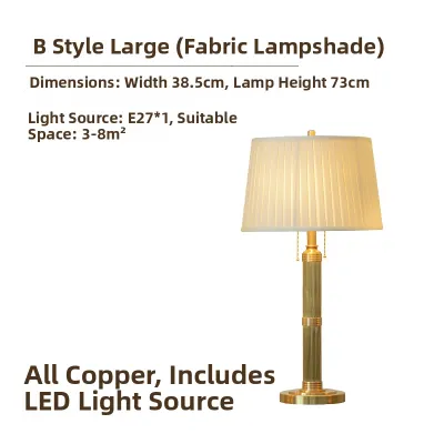 YOUDU | Retro All Copper Table Lamp
