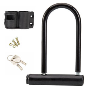 Bike U-Lock Heavy Duty Bicycle Locks Electric Scooter Padlock Anti-theft Bike Locks Set with Keys for Road Bicycles Accessories