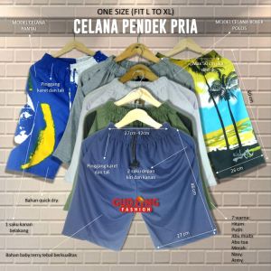 Celana Casual Pantai Pria - Hitam