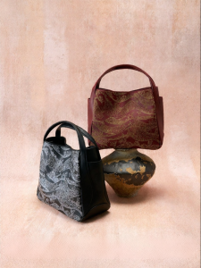 bampo | Handheld & Crossbody Wedding Basket Bag Red Genuine Leather