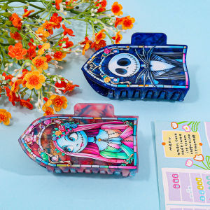 1 ชิ้น/2 ชิ้น Disney Halloween Nightmare before Christmas ผม Grips มีสไตล์ที่ไม่ซ้ํากันทนทานคลิปผมของขวัญที่สมบูรณ์แบบสําหรับเพื่อน