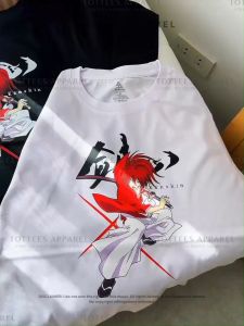 ANIME TSHIRT SAMURAI X COTTON TSHIRT TOTTEES APPAREL