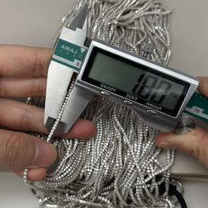 Ultra-Shiny AAAA Grade Carbonized Silicon S925 Pure Silver Four Claw Set Full of Diamonds Luxury Handmade Necklace Accessories